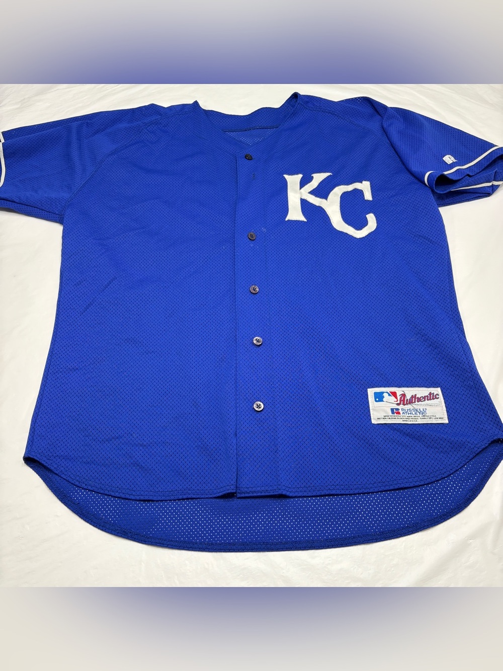 Vintage Kansas City Royals #38 Russell Batting Practice Jersey Measures Mens XXL